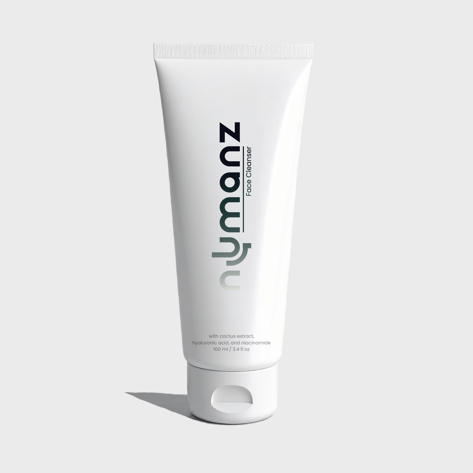 Numanz Face Cleanser for men with cactus extract, niacinamide, and hyaluronic acid for daily cleansing