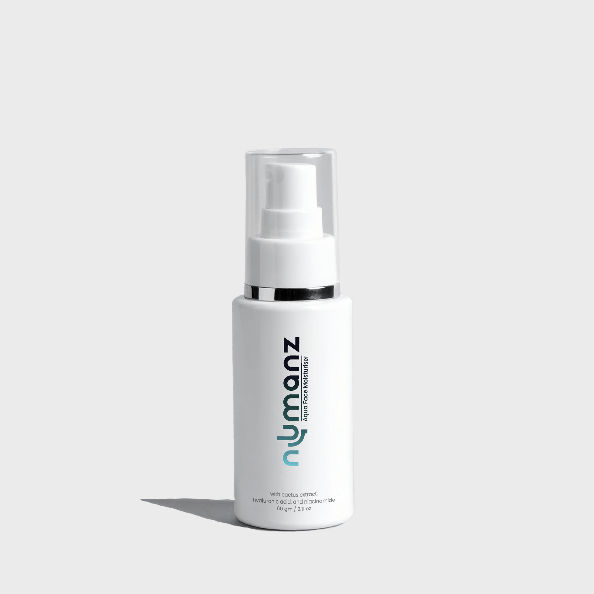 Numanz Night Gel Moisturiser for men with cactus extract, hyaluronic acid, and rosehip oil for overnight repair
