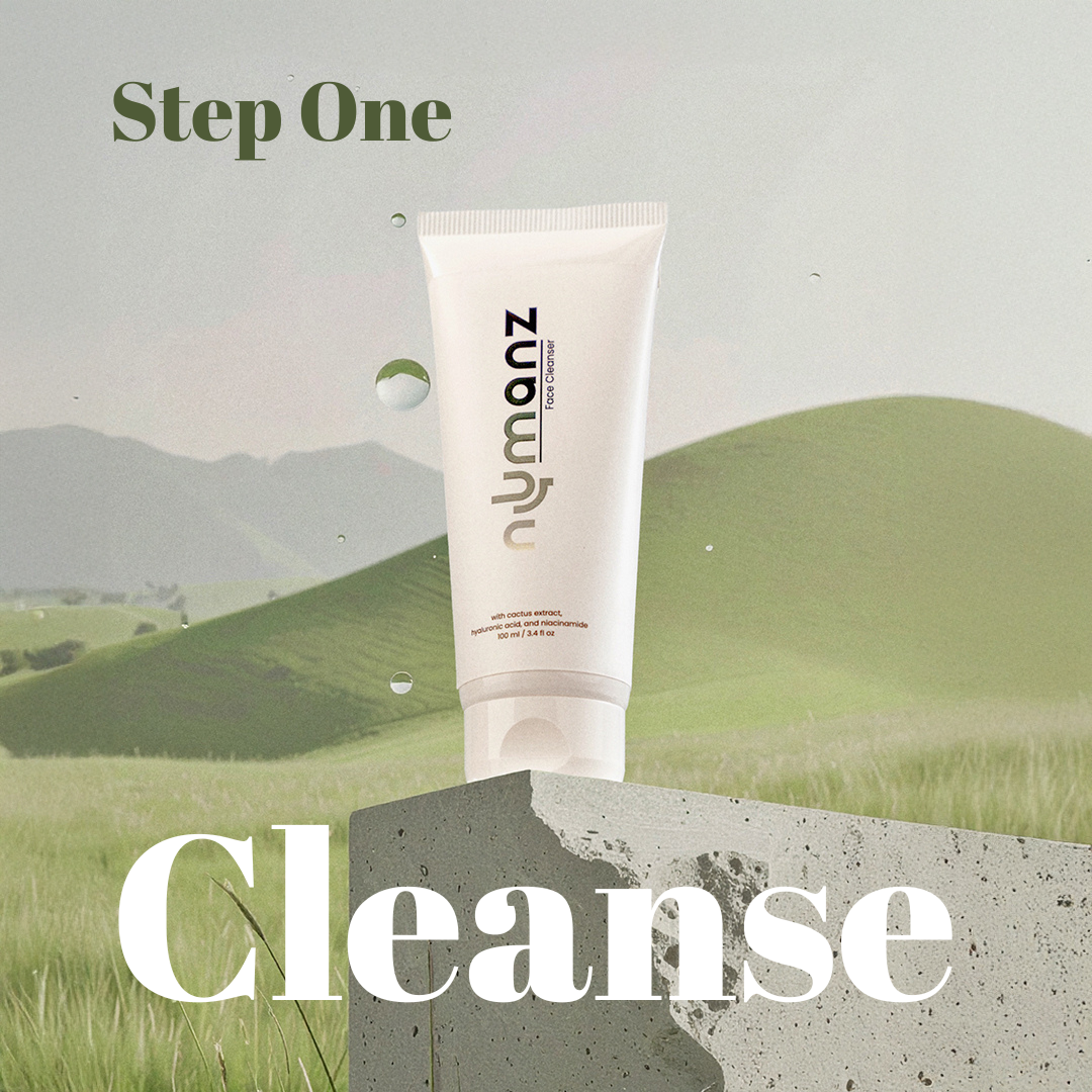 Numanz men’s face cleanser with cactus extract and niacinamide, designed to gently cleanse and hydrate Indian men’s skin.
